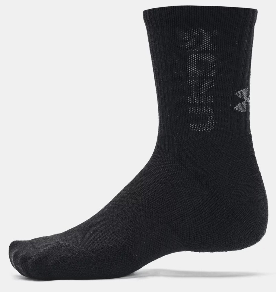 Носки Under Armour UA 3-Maker 3pk Mid-Crew-BLK 1373084-001 в Москве  в Москве 