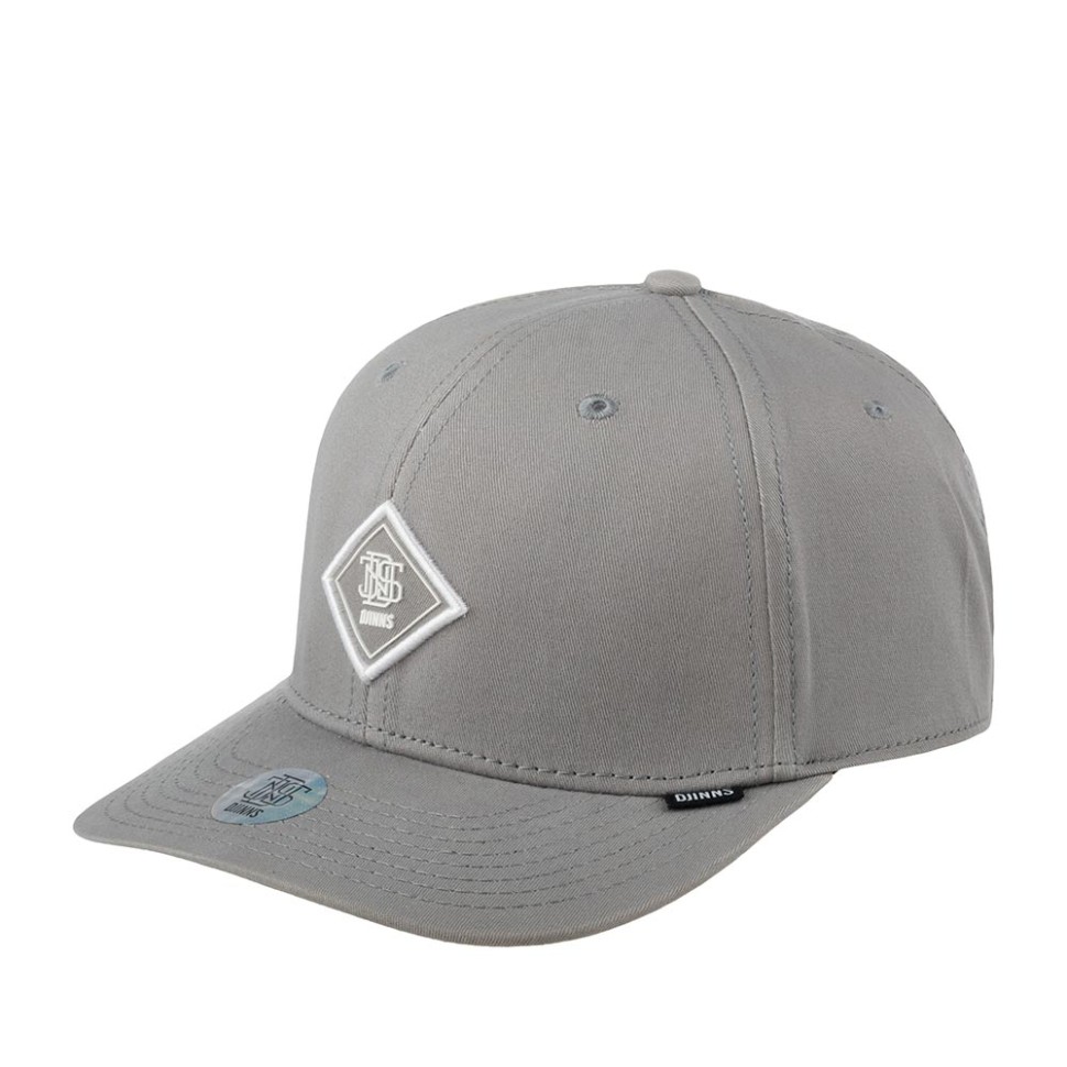 Бейсболка DJINNS 6P TrueFit 2.0 Cap Brushed Twill (серый) 50-180-08-00 в Москве в Москве