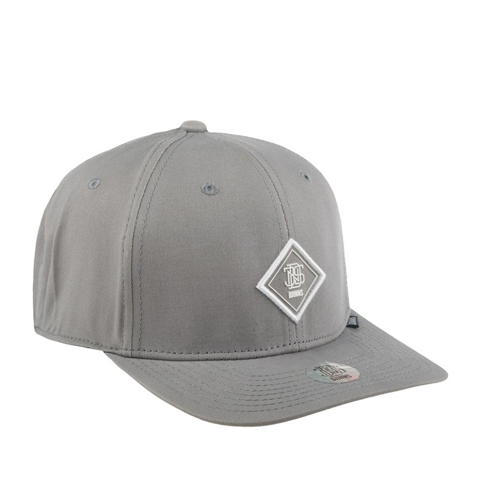 Бейсболка DJINNS 6P TrueFit 2.0 Cap Brushed Twill (серый) 50-180-08-00 в Москве в Москве
