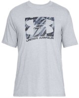 Футболка Under Armour UA BOXED SPORTSTYLE SS Steel Light Heather / Anthracite / Black 1329581-036 в Москве  в Москве 