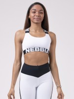 Топ NEBBIA Power Your Hero iconic sports bra 535 WHITE в Москве  в Москве 