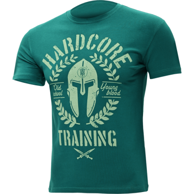 Футболка Hardcore Training Helmet Emeraldhc tshirt0481