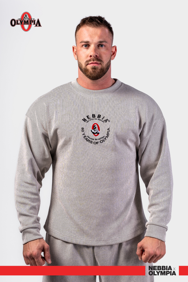 Толстовка Nebbia Oversized Pullover SIGNATURE 797 Grey в Москве  в Москве 