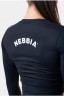 Лонгслив Nebbia 585 black Long Sleeve Thumbhole Sporty Crop Top Black в Москве 