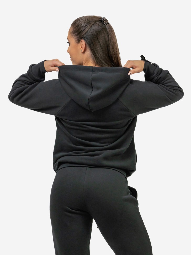 Толстовка NEBBIA 845 Classic Zip-Up Hoodie INTENSE Signature Black в Москве  в Москве 