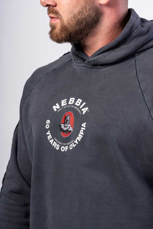 Толстовка Nebbia Washed Hoodie HERITAGE 793 Grey в Москве  в Москве 