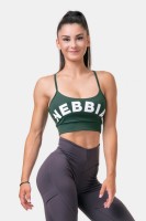 Топ NEBBIA Classic HERO Cut-Out Sports bra 579 Dark green в Москве  в Москве 