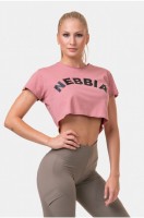 Футболка Nebbia 583 Loose Fit & Sporty Crop Top Old rose в Москве  в Москве 