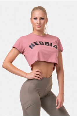 Футболка Nebbia 583 Loose Fit &amp; Sporty Crop Top Old rose