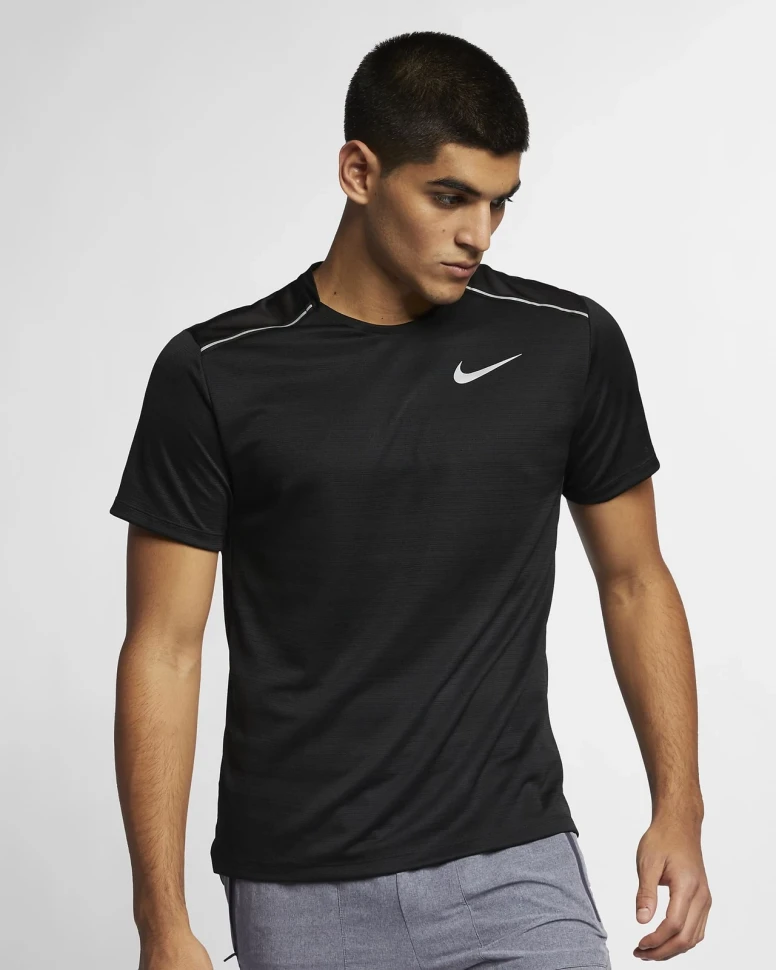 Футболка Nike M NK DRY MILER TOP SS AJ7565-010 в Москве  в Москве 