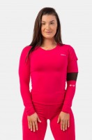 Лонгслив Nebbia Long Sleeve Smart Pocket Sporty Top 418 Pink в Москве  в Москве 