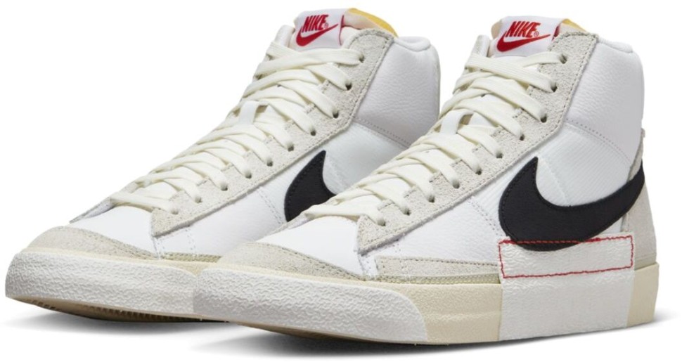 Кроссовки Nike Blazer Mid '77 Pro Club White Light Bone Black DQ7673-100 в Москве  в Москве 
