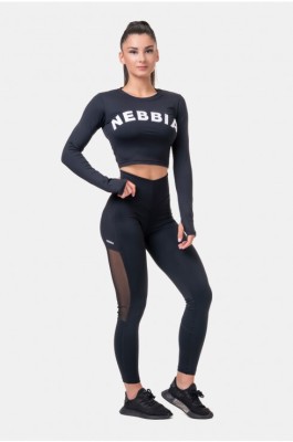 Лосины Nebbia High Waist &amp; Mesh Leggings 573 black