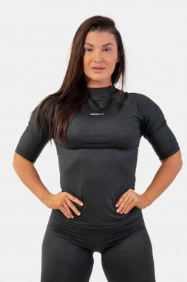 Футболка Nebbia Python SnakeSkin Mid Sleeve T-shirt 416 black