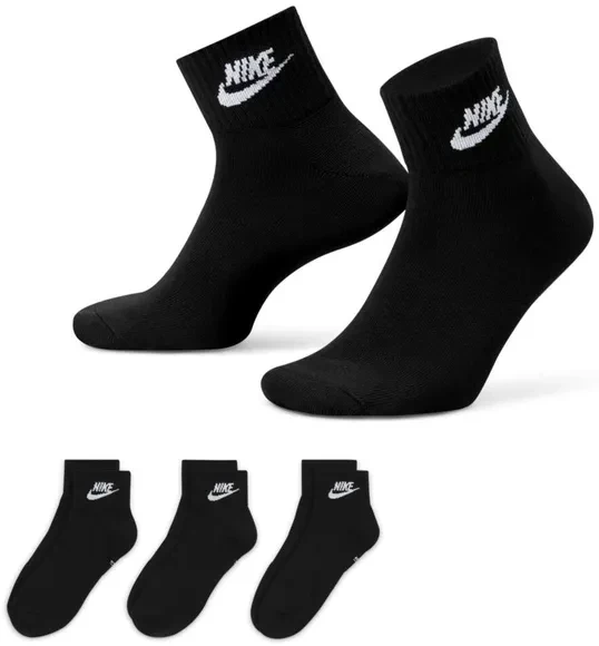 Носки Nike U Nk Nsw Everyday Essential Ankle 3Pr -144, 3 пары DX5074-010 в Москве 