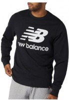 Джемпер New Balance NB Essentials Stacked Logo Crew MT03560-BK в Москве  в Москве 
