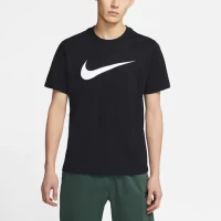 Футболка Nike NSW Swoosh T-Shirt Sports Training Workout DC5095-010 в Москве  в Москве 