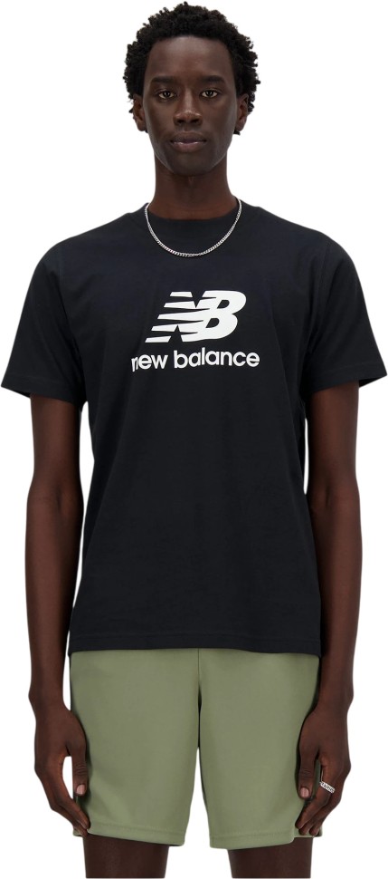 Футболка New Balance Stacked Logo MT41502BK в Москве в Москве
