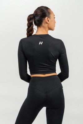 Лонгслив Nebbia Cropped Long Sleeve Top ELEVATED 468 Black