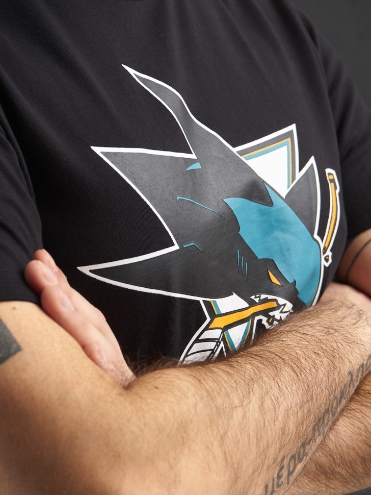 Футболка ATRIBUTIKA&CLUB San Jose Sharks, черн. 30980 в Москве  в Москве 