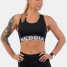 Топ NEBBIA Medium Impact Cross Back Sports Bra 410 Black