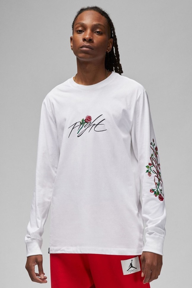 Лонгслив Nike JORDAN FLIGHT ROSE SORRY LONGSLEEVES DQ7387-100 в Москве  в Москве 