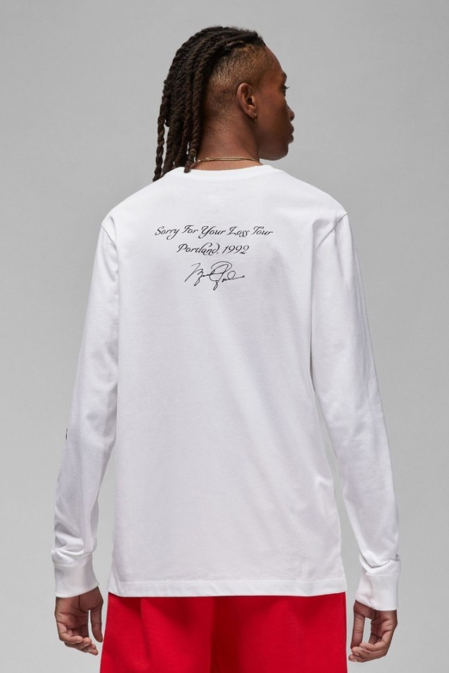 Лонгслив Nike JORDAN FLIGHT ROSE SORRY LONGSLEEVES DQ7387-100 в Москве  в Москве 
