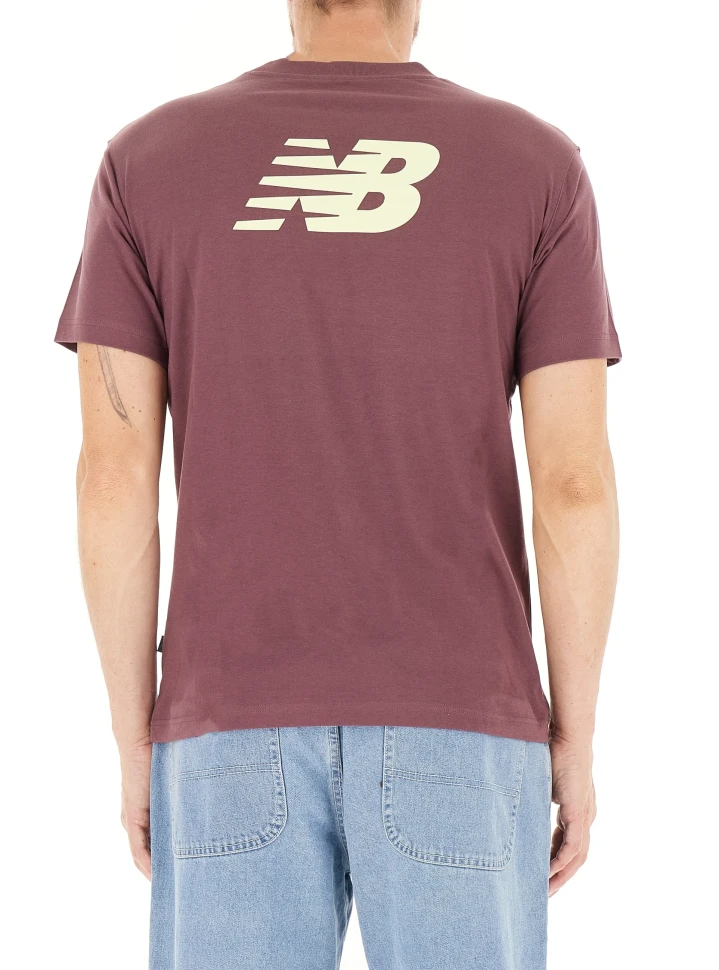 Футболка New Balance Sport Essentials Logo FADED PLUM MT41580FDP в Москве в Москве