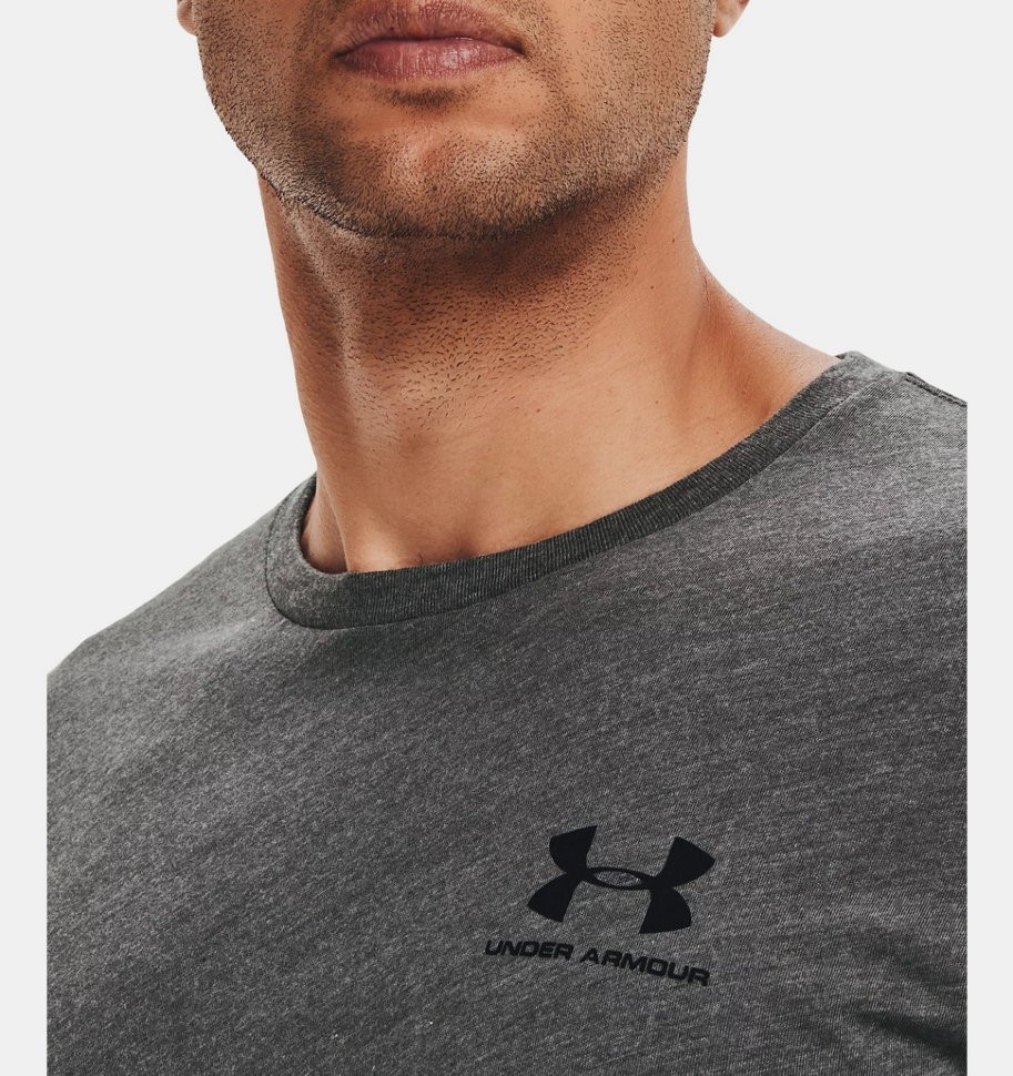 Футболка Under Armour UA Live Tee Charcoal Medium Heather /  / Black 1326799-019 в Москве  в Москве 