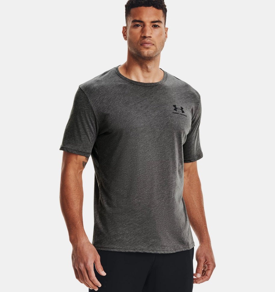 Футболка Under Armour UA Live Tee Charcoal Medium Heather /  / Black 1326799-019 в Москве  в Москве 