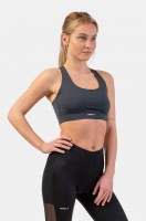 Топ NEBBIA Active Sports Bra with medium impact 413 Dark grey в Москве  в Москве 