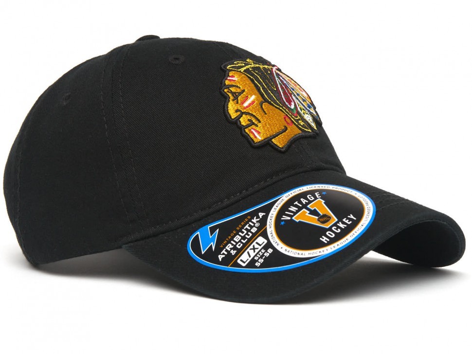 Бейсболка ATRIBUTIKA & CLUB Chicago Blackhawks, черн. 31686 в Москве  в Москве 