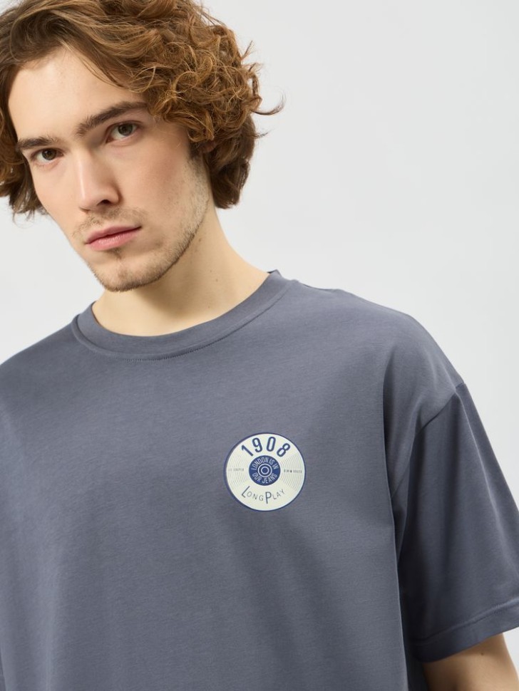 Футболка Lee Cooper LC-TEE-071MSS/WBLU в Москве  в Москве 