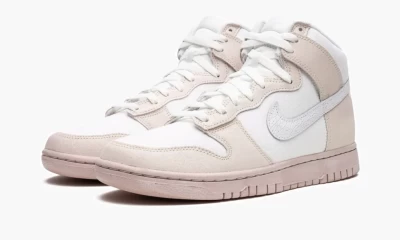 Кроссовки Nike Dunk High Retro PRM Cracked Leather Swoosh DV0822-100