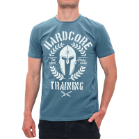 Футболка Hardcore Training Helmet Blue Turquoise hctshirt0483 в Москве  в Москве 