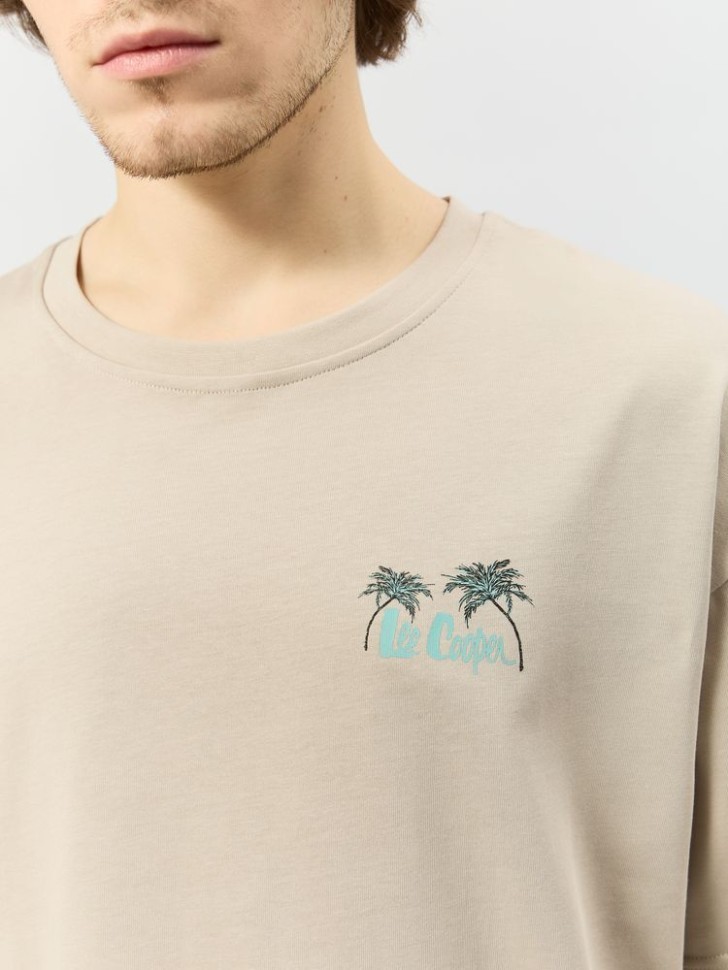 Футболка Lee Cooper LC-TEE-073MSS/BE в Москве  в Москве 