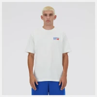 Футболка New Balance Athletics Premium Logo Relaxed Tee SEA SALT MT41908SST в Москве в Москве
