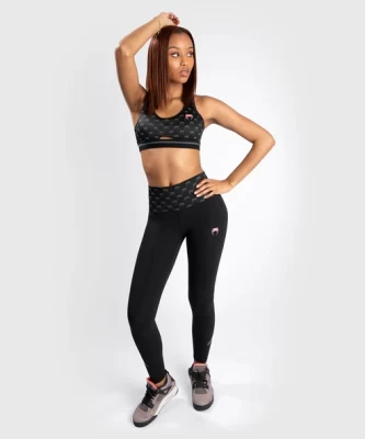Леггинсы Venum Monogram Leggings - Black/Pink Gold Ven04580-537