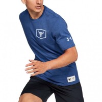 Футболка Under Armour PROJECT ROCK IRON PARADISE SS-BLU 1346098-480 в Москве  в Москве 