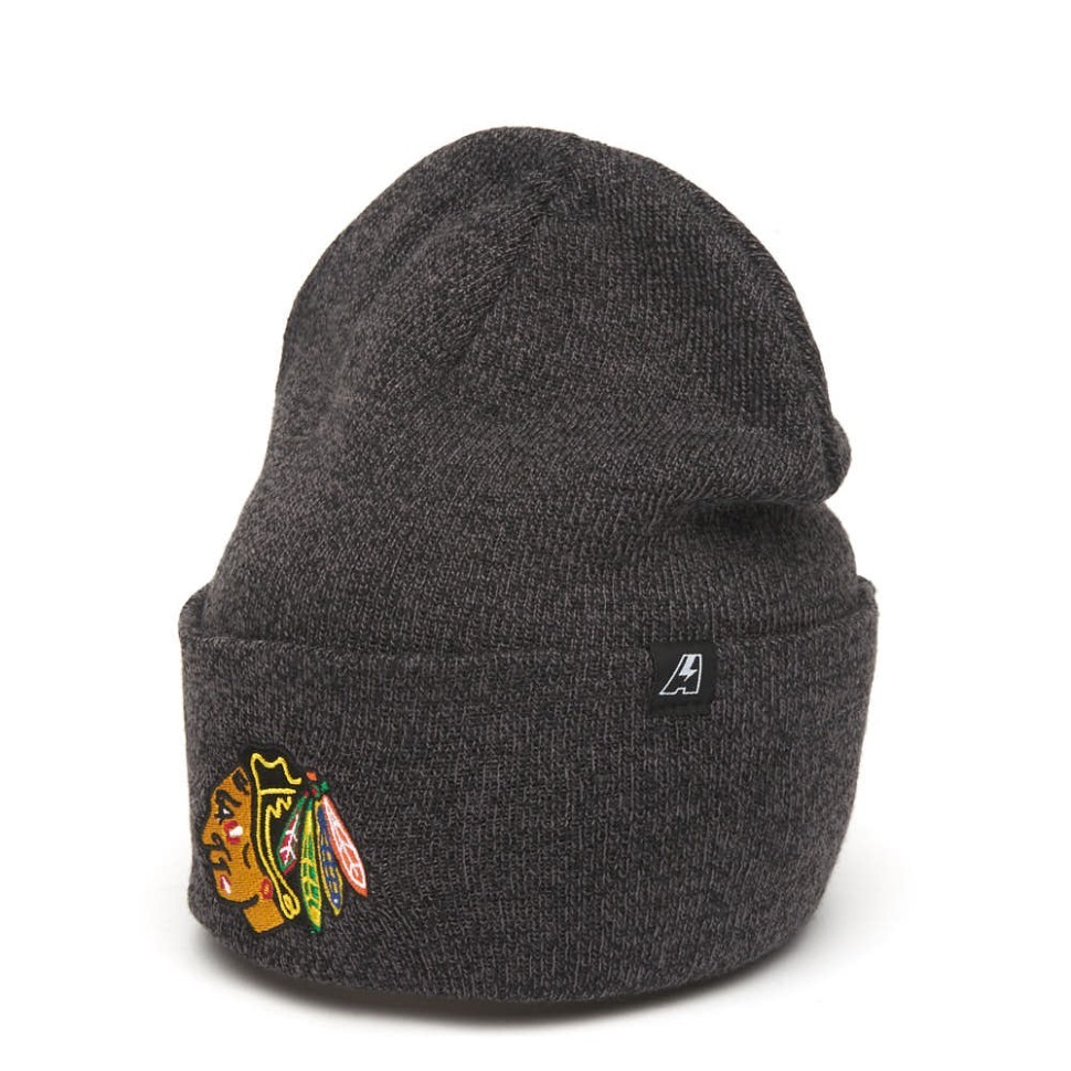 Шапка ATRIBUTIKA & CLUB Chicago Blackhawks, чер.меланж 59331 в Москве  в Москве 