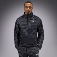 Толстовка Venum Trooper Men's Half-Zip Jacket - Black/Dark Charcoal Ven05355-577 в Москве  в Москве 