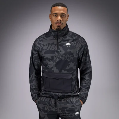 Толстовка Venum Trooper Men's Half-Zip Jacket - Black/Dark Charcoal Ven05355-577