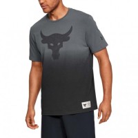 Футболка Under Armour PROJECT ROCK BULL GRAPHIC SS-GRY 1346099-012 в Москве  в Москве 