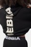 Толстовка Nebbia укороченная 421 GLoose Fit Crop Hoodie Iconic Black в Москве 