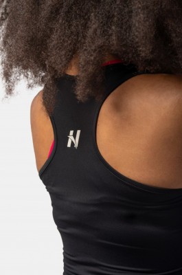 Топ NEBBIA Sporty Slim-Fit Crop Tank Top 422 Black
