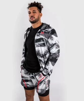 Толстовка Venum Electron 3.0 Grey/Red 06267