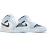 Кроссовки Nike Air Jordan 1 Mid GS “Ice Blue” 555112-401 в Москве  в Москве 