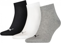 Носки (3 пары) Puma PUMA UNISEX QUARTER PLAIN 3P grey white 90697821 в Москве  в Москве 