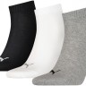 Носки (3 пары) Puma PUMA UNISEX QUARTER PLAIN 3P grey white 90697821