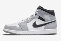 Кеды Nike AIR JORDAN 1 MID "LIGHT SMOKER GREY" 554724-078 в Москве  в Москве 